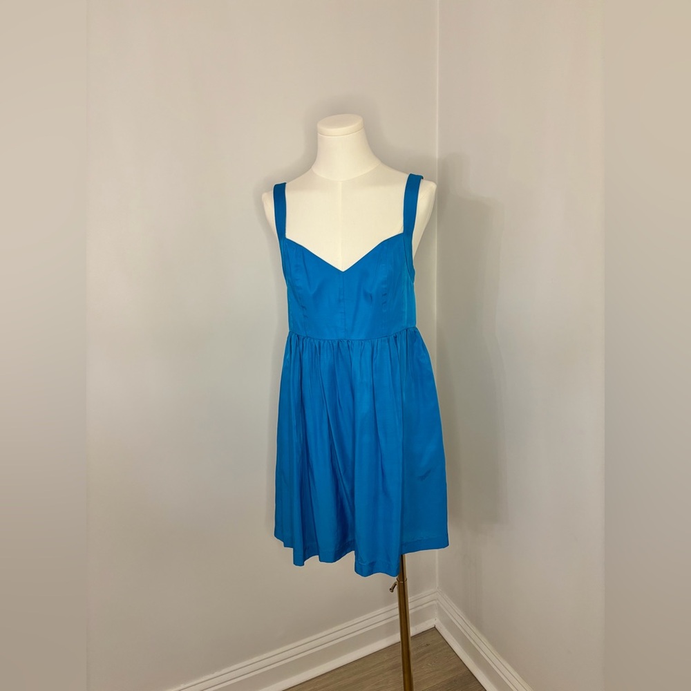 Ali Ro Bustier Bright Blue Babydoll Dress Size 6